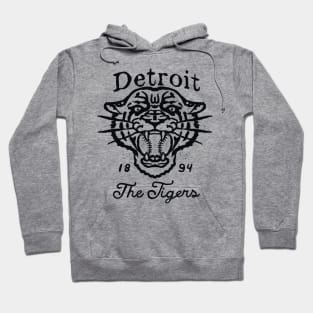 Detroit Baseball Vintage Hoodie